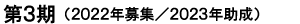 第3期(2022年募集/2023年助成)