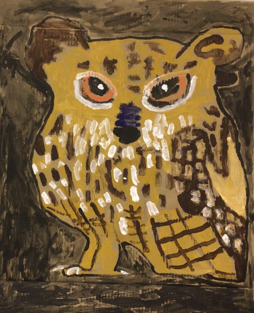 「赤い目のふくろう」